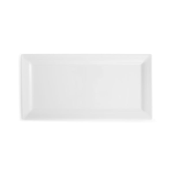 Diamond White Melamine Rectangle Small Platter