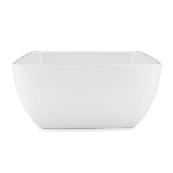 Diamond White Melamine Square Serving Bowl