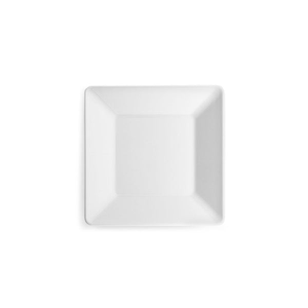 Diamond White Melamine Square Canape Plate