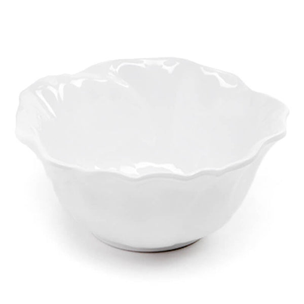 Peony White Melamine Serving Bowl