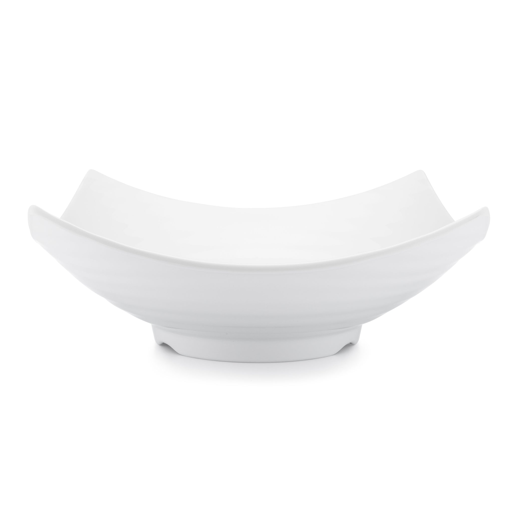 Zen White Melamine Serving Bowl