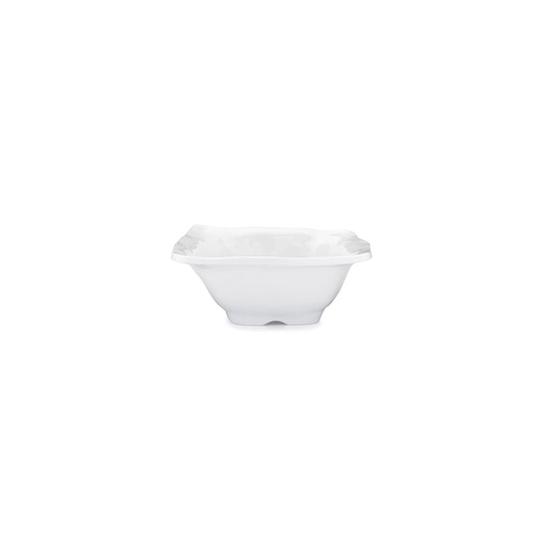 Ruffle White Melamine Square Dip Bowl