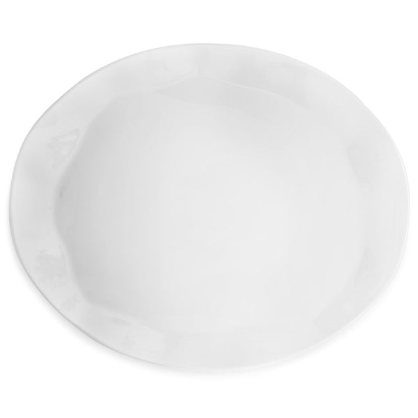 Ruffle White Melamine Turkey Platter