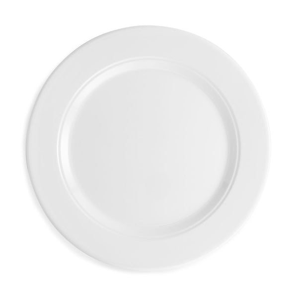 Diamond White Melamine Round Dinner Plate