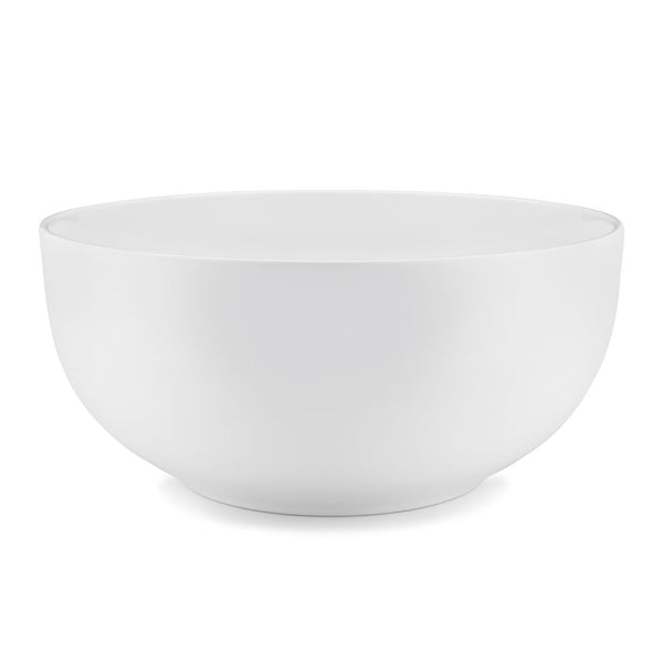 Diamond White Melamine Round Serving Bowl