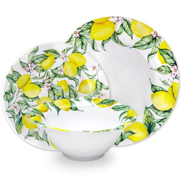 Limonata Melamine 12pc Dinnerware Set