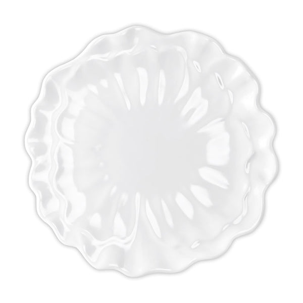 Peony White Melamine Dinner Plate