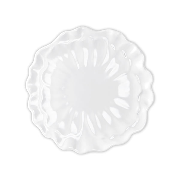 Peony White Melamine Salad Plate