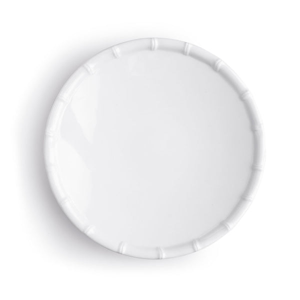 Zen Bamboo White Melamine Salad Plate