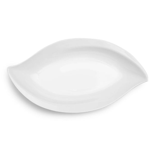 Large Petal White Melamine Serving Platter