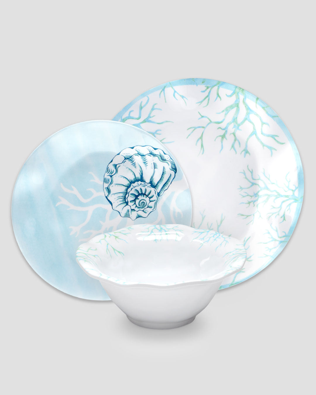 Captiva Melamine 12pc Dinnerware Set