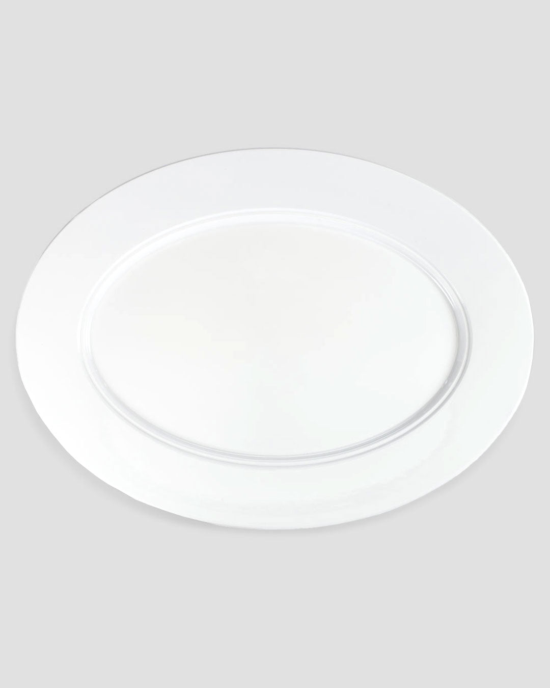 Diamond White Melamine Oval Turkey Platter