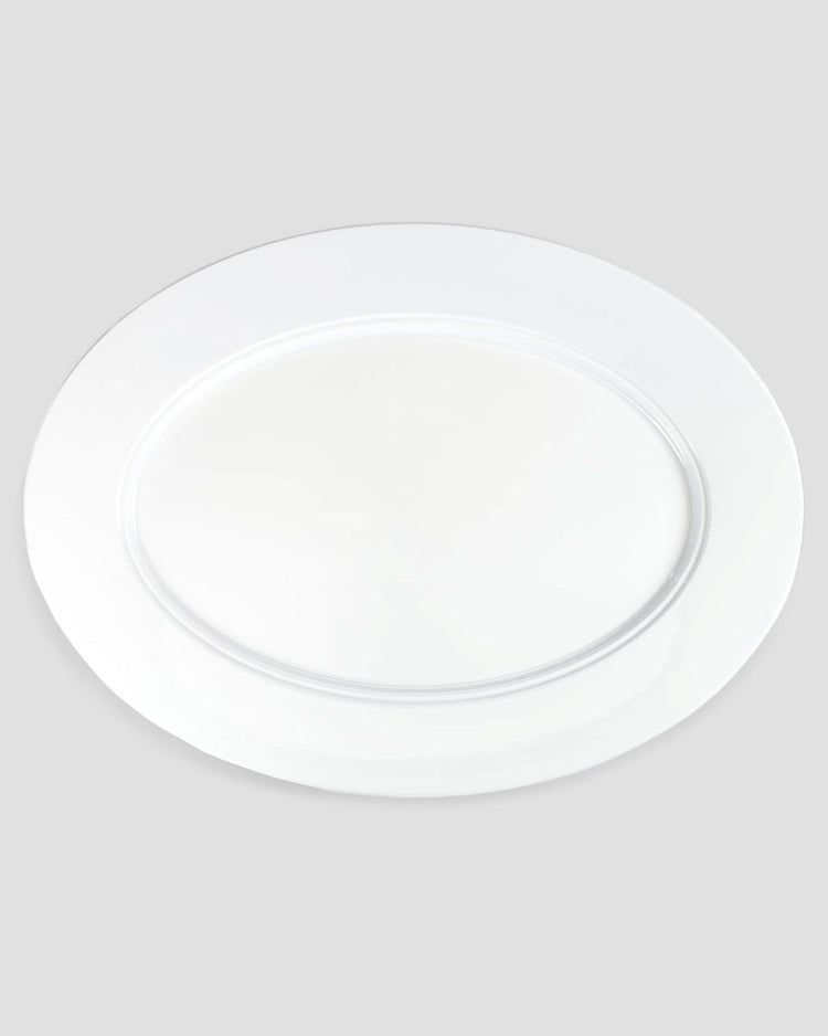Diamond White Melamine Oval Turkey Platter