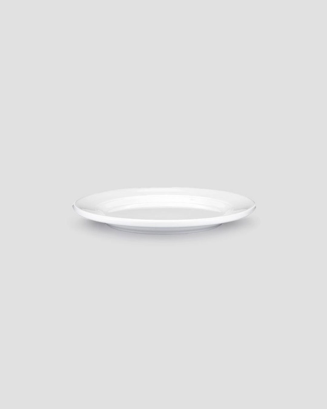 Diamond White Melamine Round Canape Plate