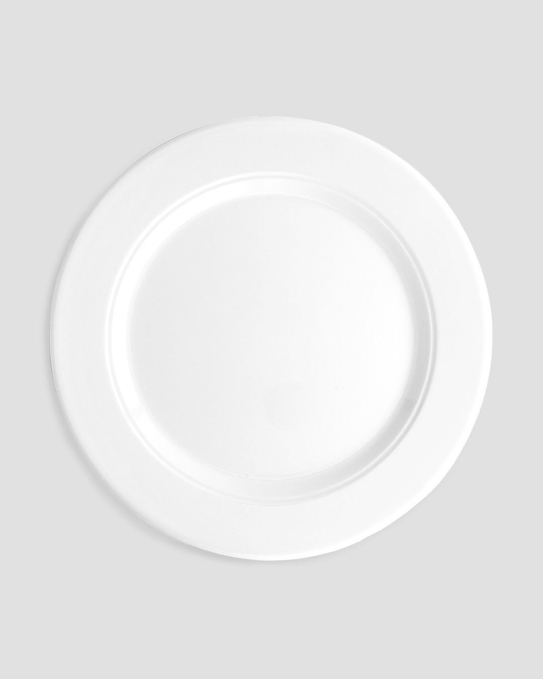 Diamond White Melamine Round Dinner Plate