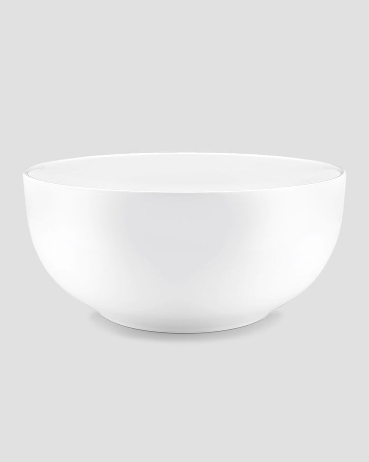 Diamond White Melamine Round Serving Bowl