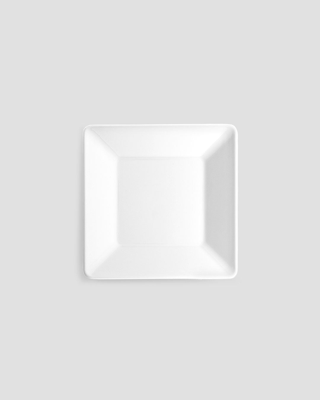 Diamond White Melamine Square Canape Plate