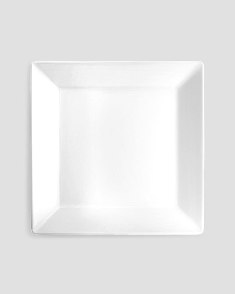 Diamond White Melamine Square Dinner Plate