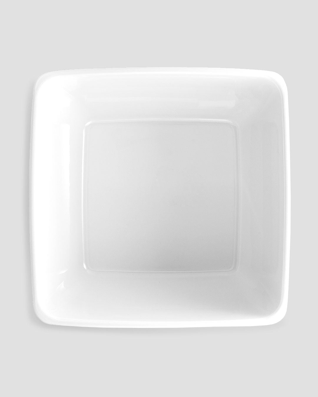 Diamond White Melamine Square Serving Bowl