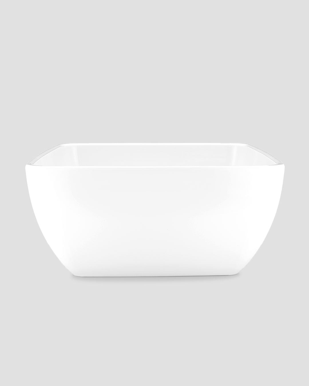 Diamond White Melamine Square Serving Bowl