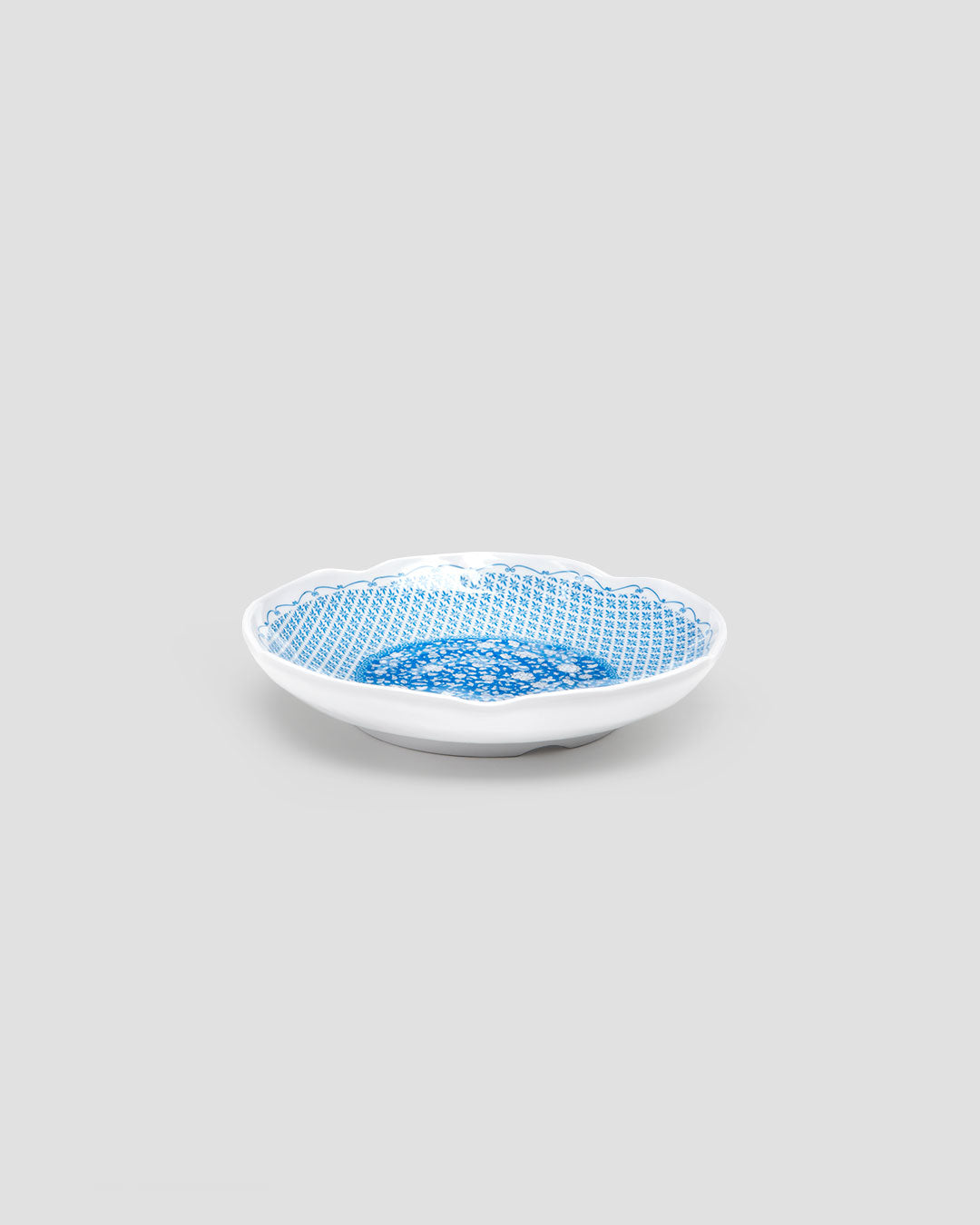 Heritage Blue Melamine Canape Plate