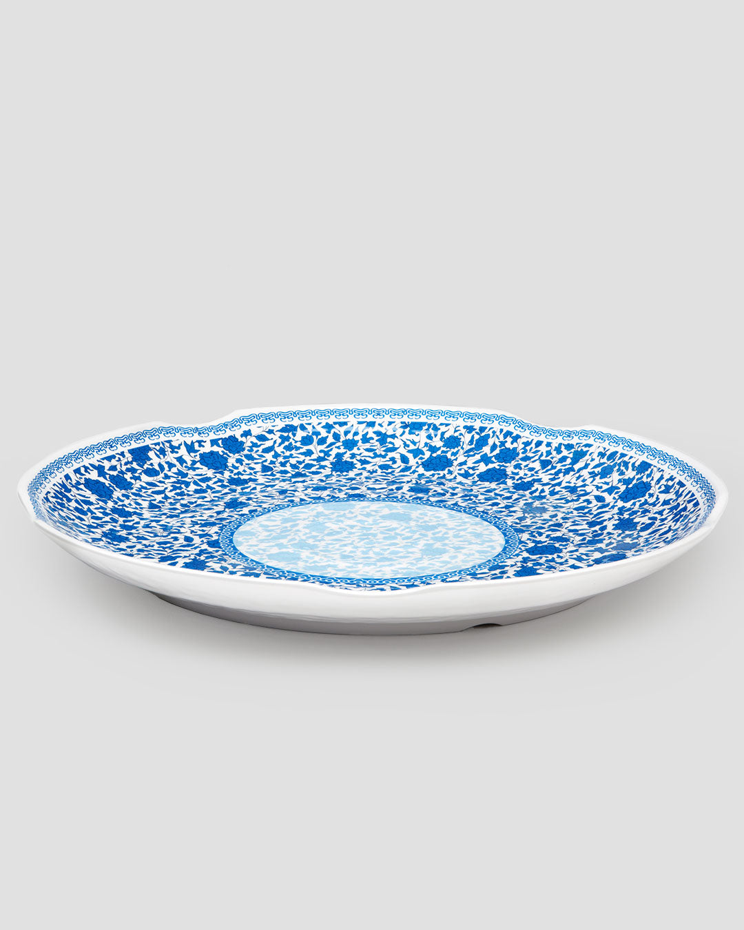 Heritage Blue Melamine Large Serving Platter