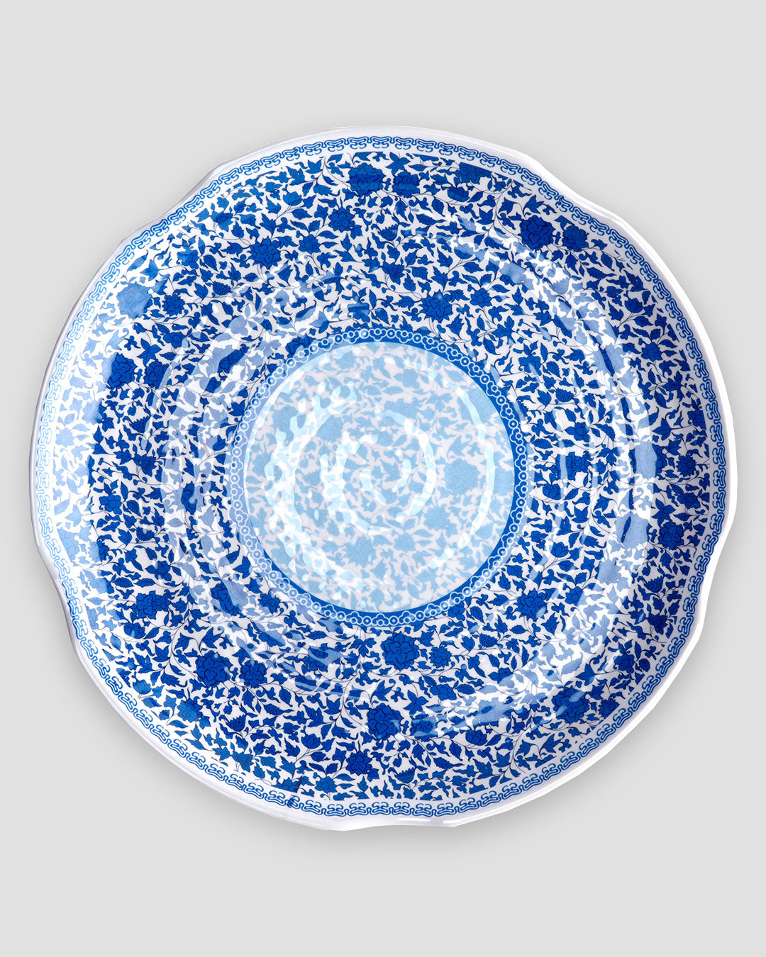 Heritage Blue Melamine Large Serving Platter