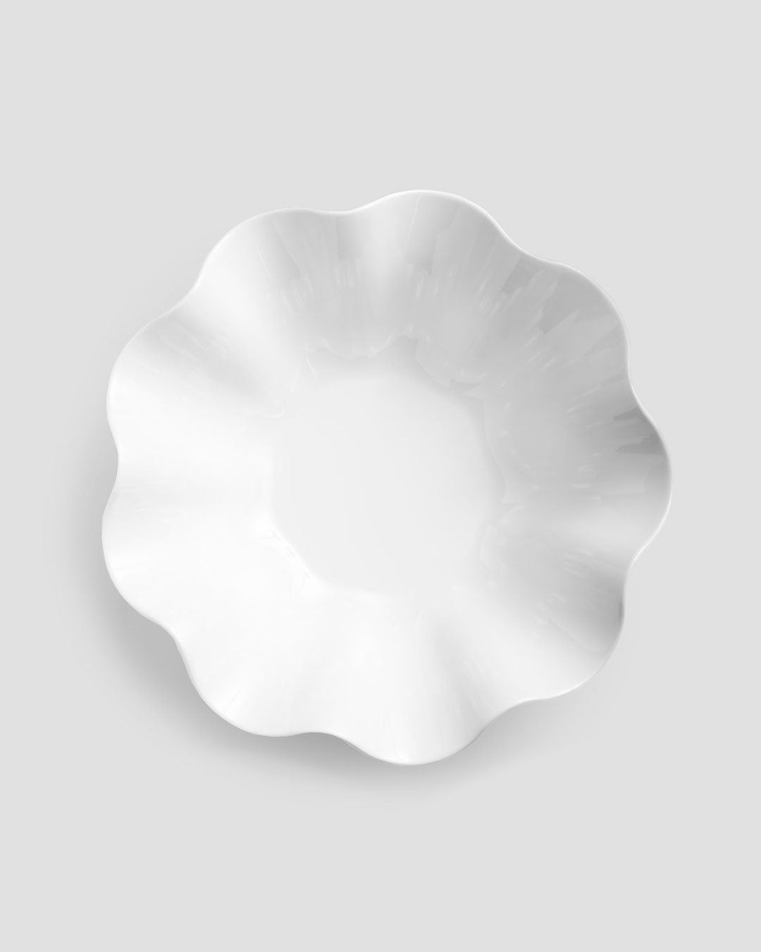 Large White Clam Melamine Serving Platter
