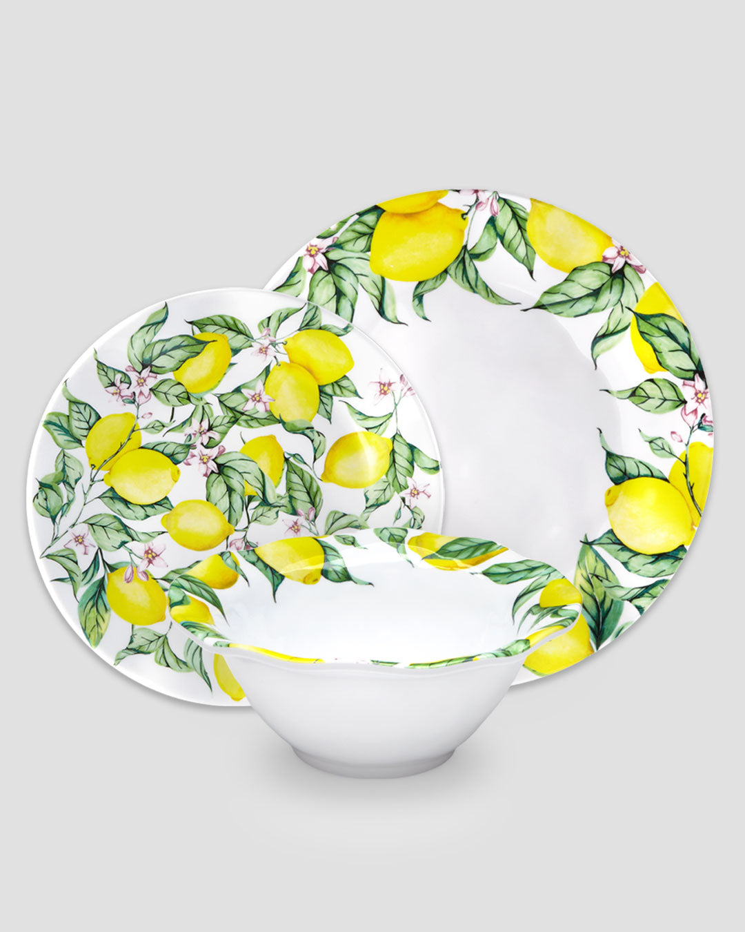Limonata Melamine 12pc Dinnerware Set