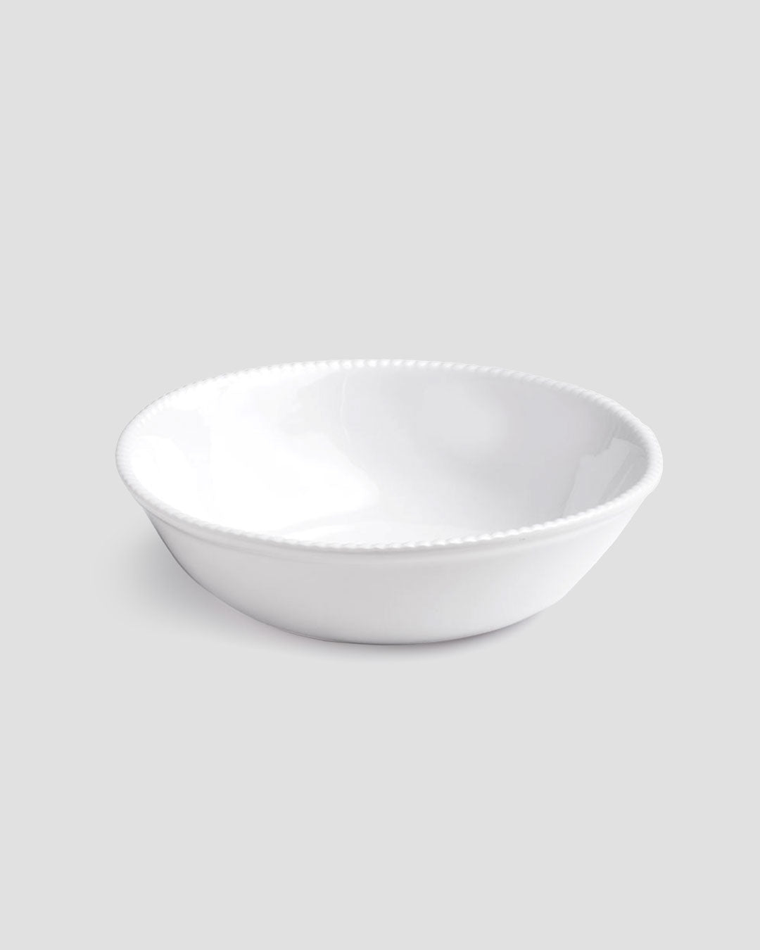 Nautical White Melamine Personal Bowl