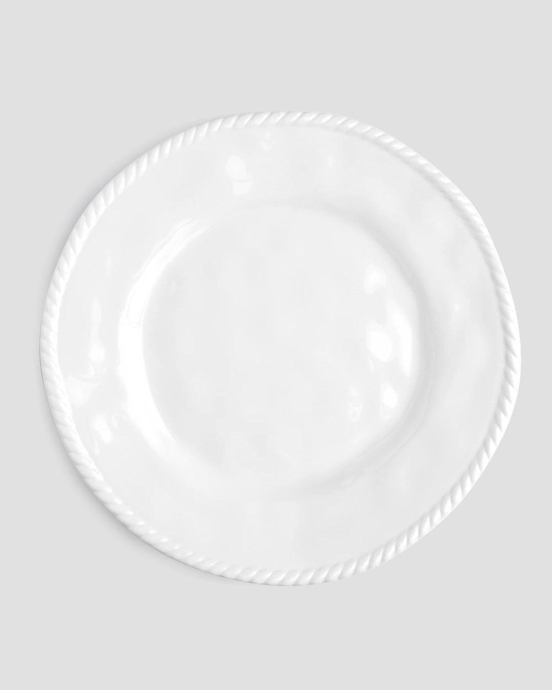 Nautical White Melamine Dinner Plate