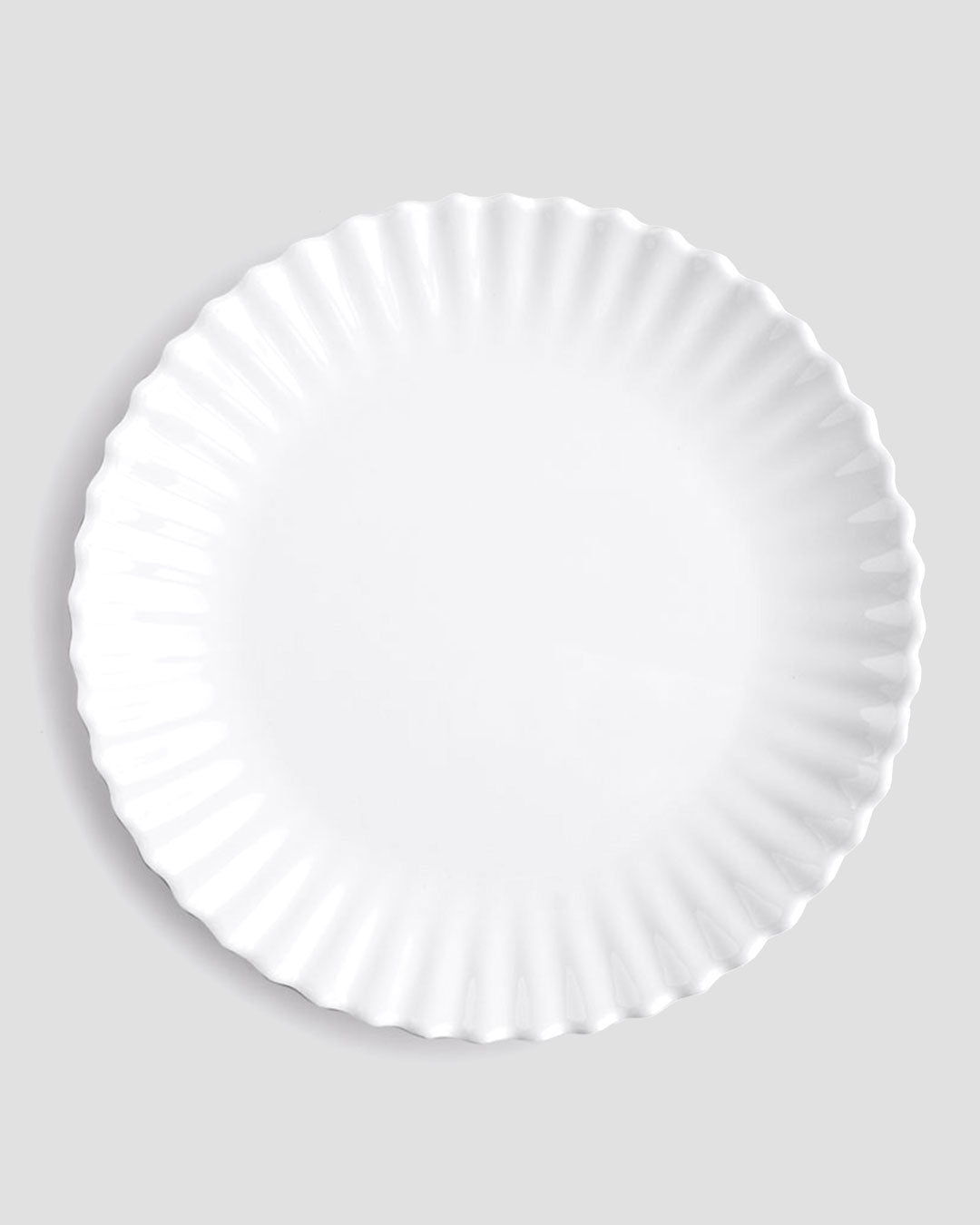 Patio Luxe Lightweight White Dinner Plate