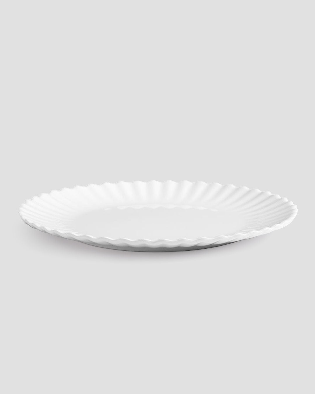 Patio Luxe Lightweight White Dinner Plate