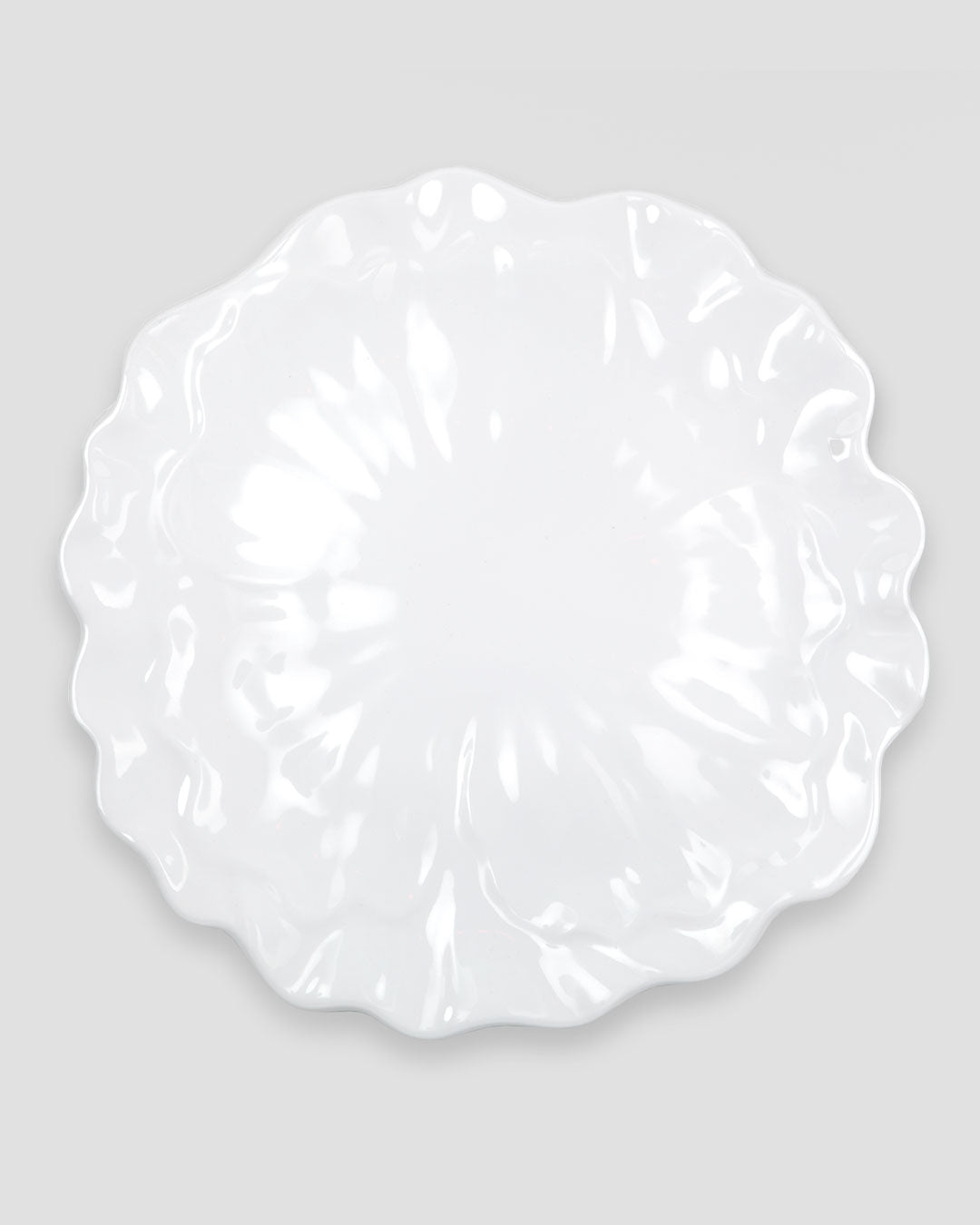 Peony White Melamine Platter