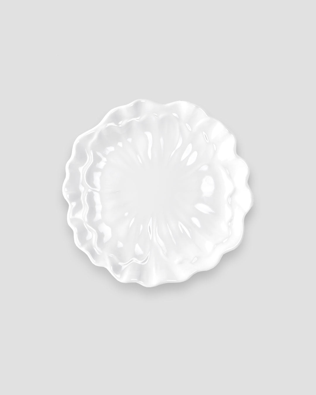 Peony White Melamine Salad Plate