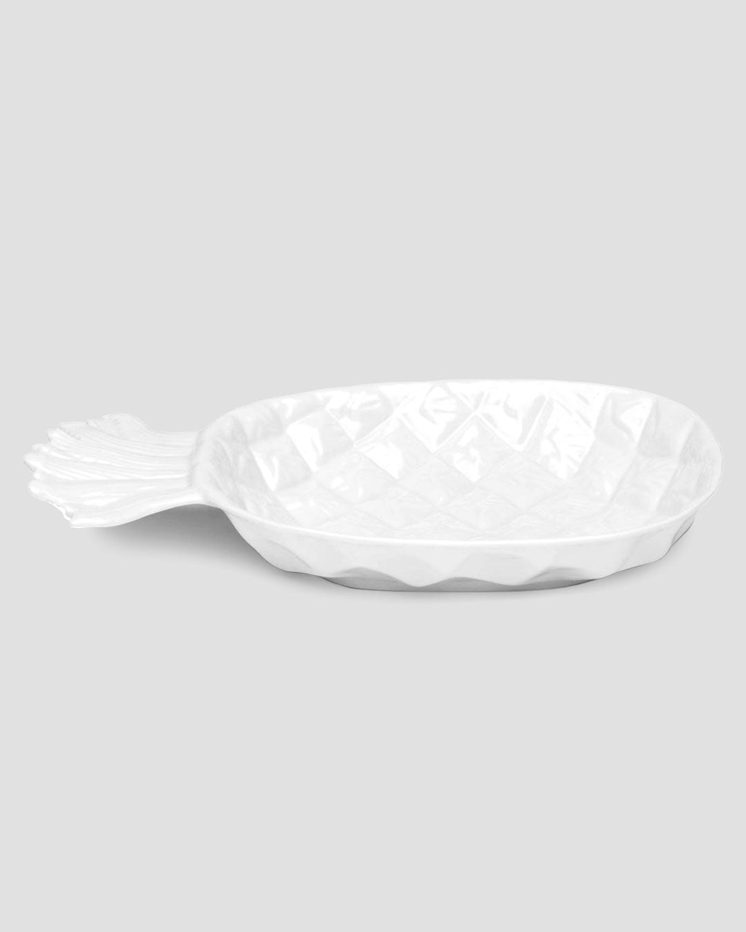Pineapple White Melamine Serving Platter