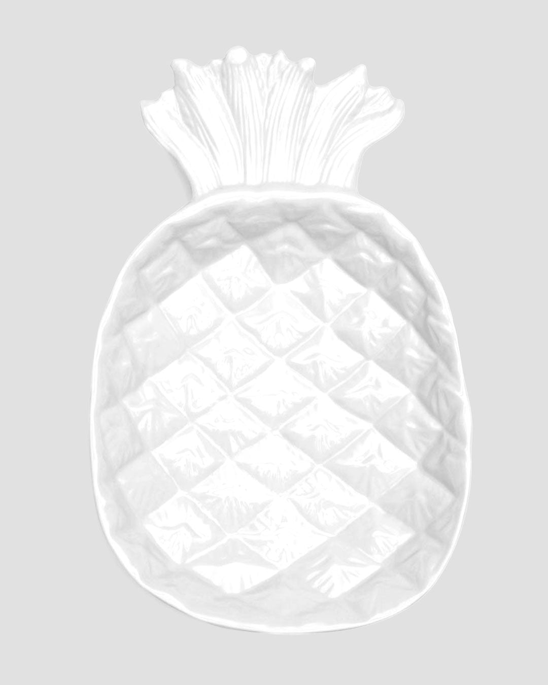 Pineapple White Melamine Serving Platter