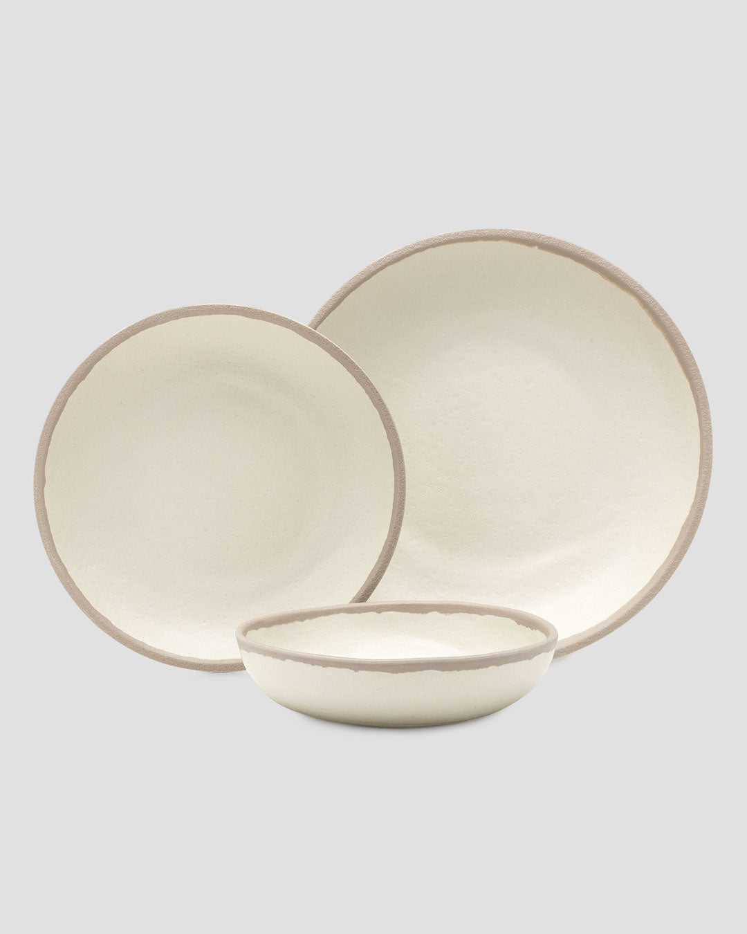 Potter Stone Gray 12pc Melaboo™ Dinnerware Set