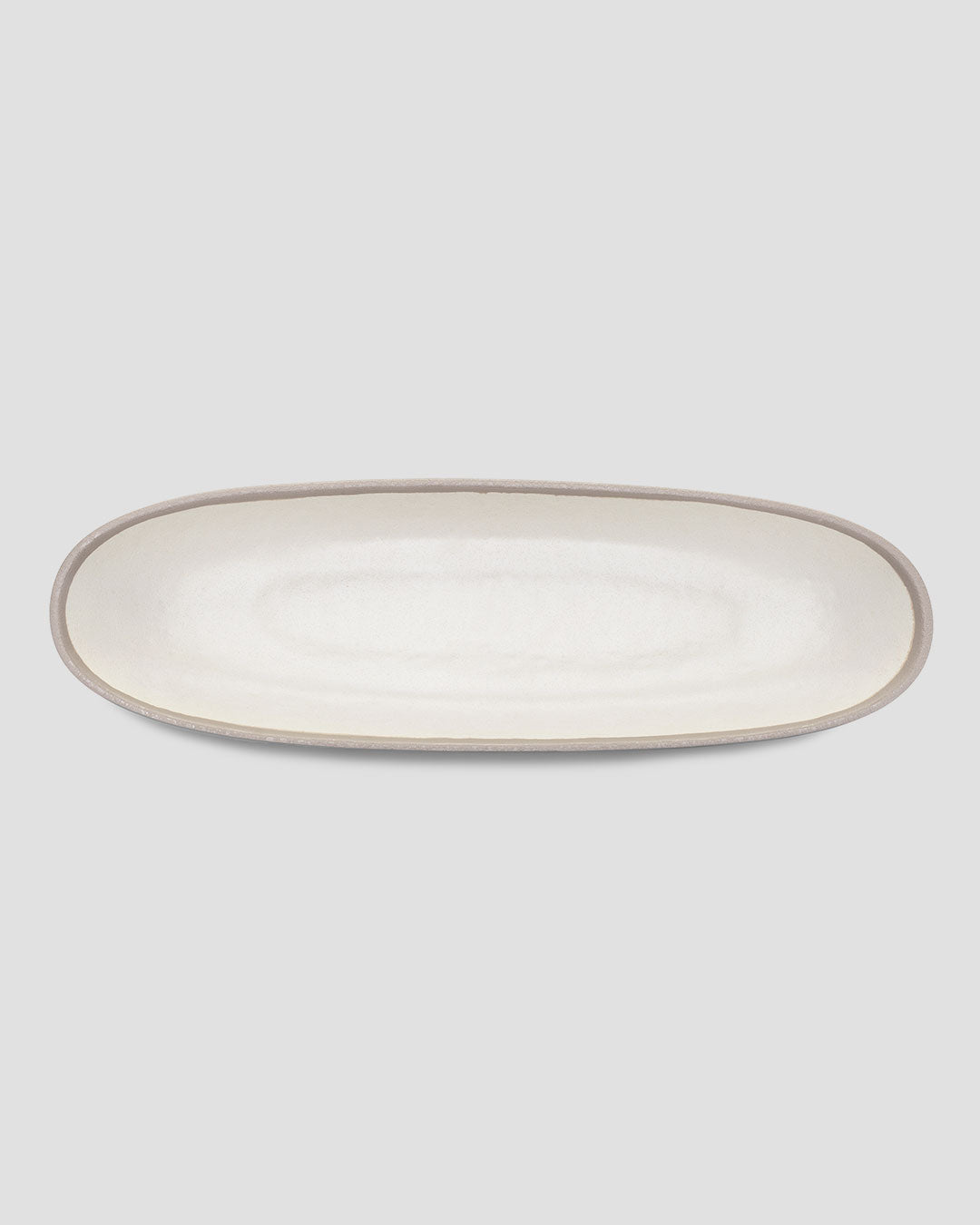 Potter Stone Gray Melaboo™ Long Oval Serving Bowl