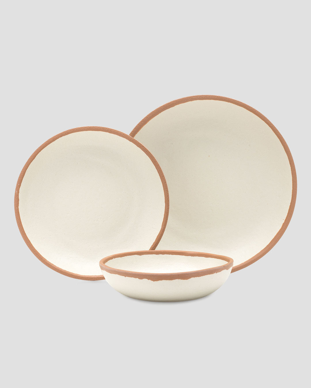 Potter Terracotta Brown 12pc Melaboo™ Dinnerware Set