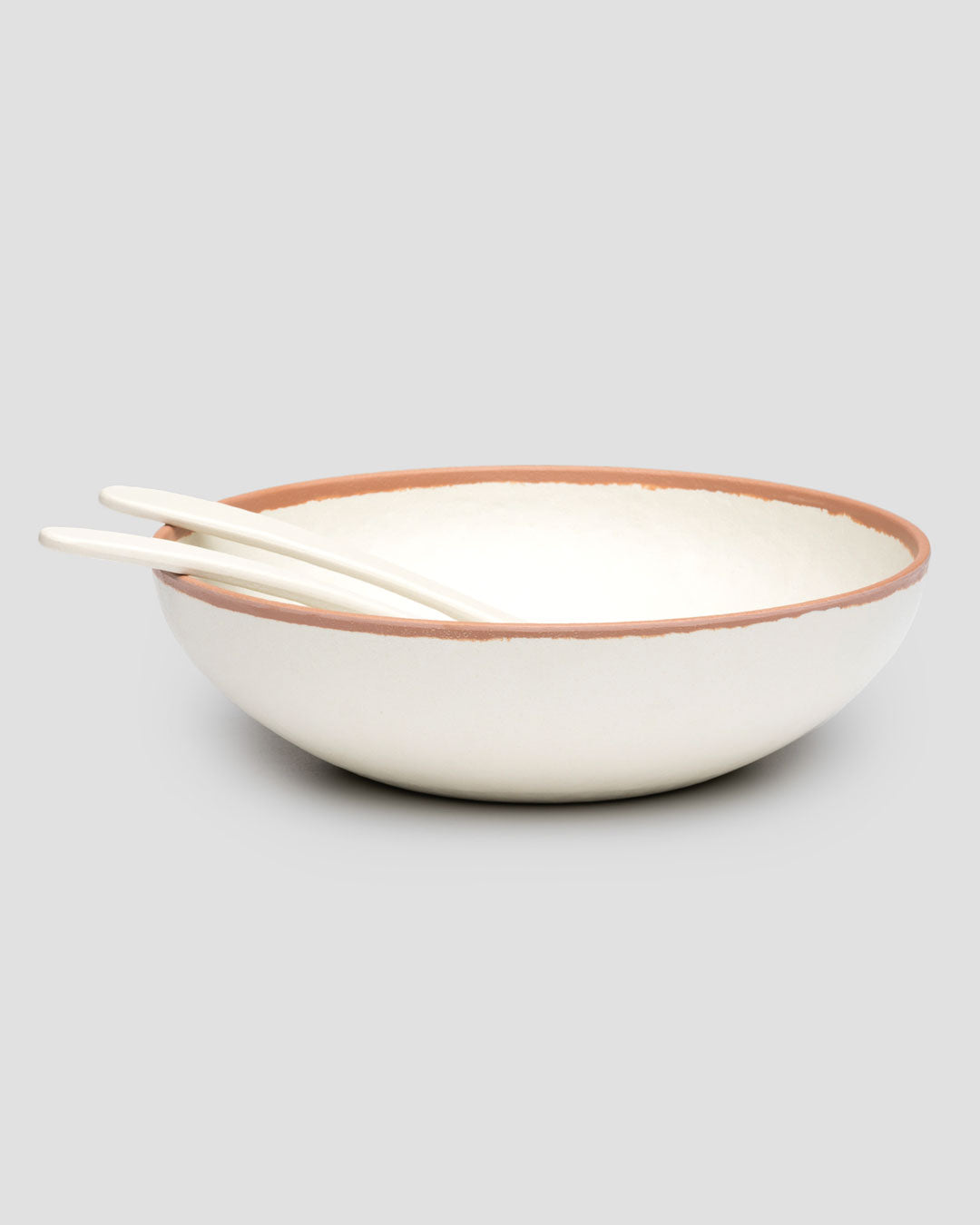 Potter Terracotta Brown Melaboo™ 2pc Salad Serving Set