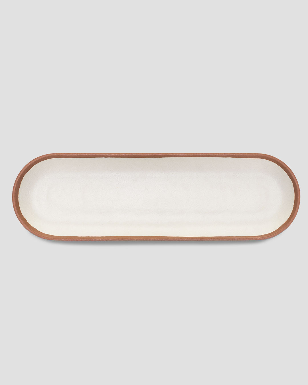 Potter Terracotta Brown Melaboo™ Long Oval Platter