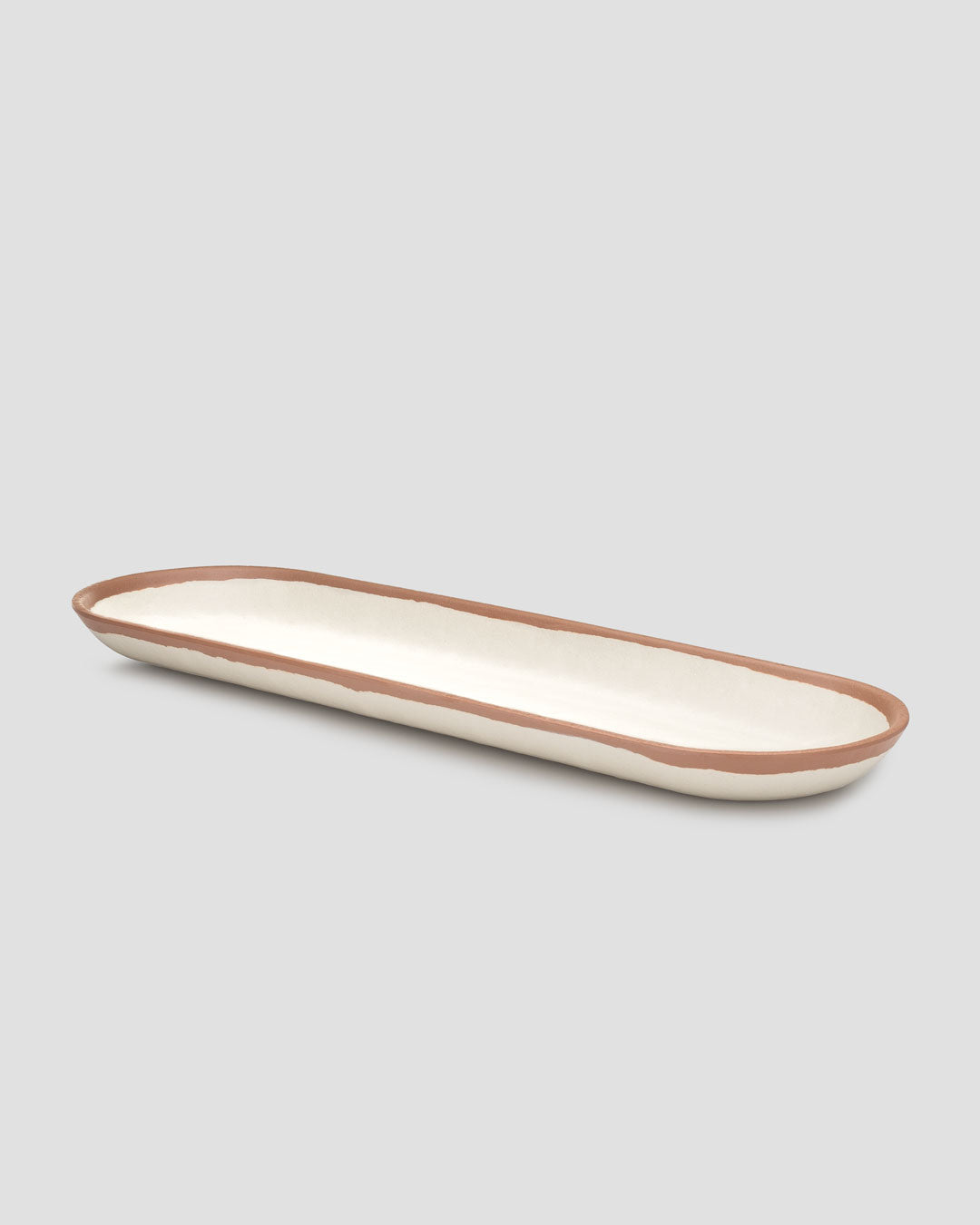 Potter Terracotta Brown Melaboo™ Long Oval Platter