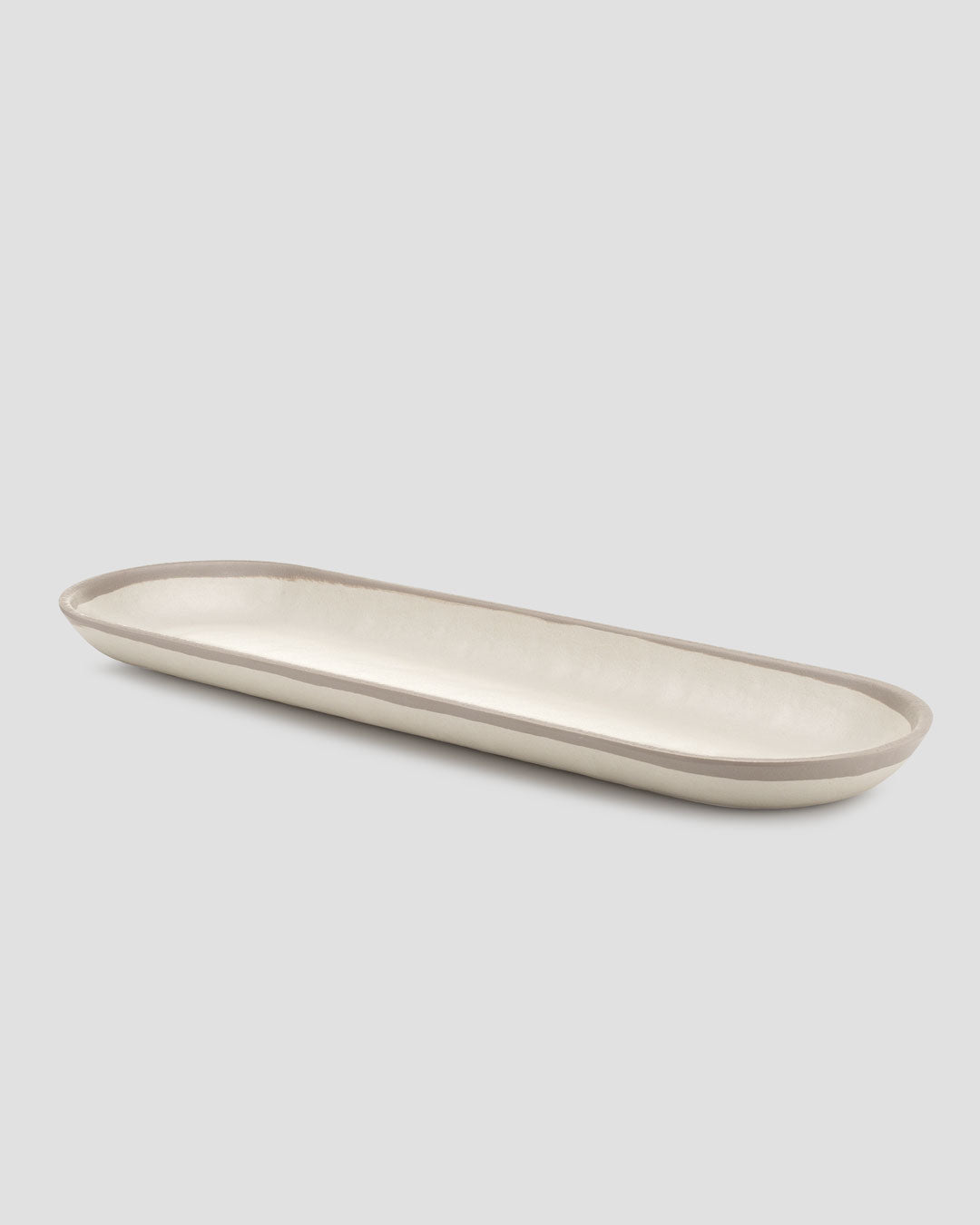 Potter Stone Gray Melaboo™ Long Oval Platter