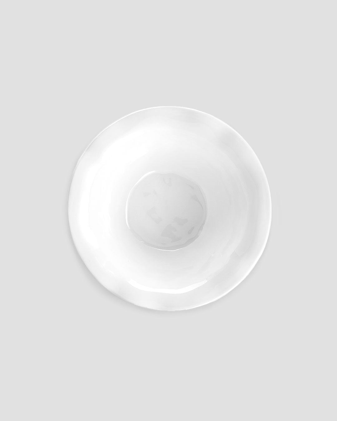 Ruffle White Melamine Round Cereal Bowl