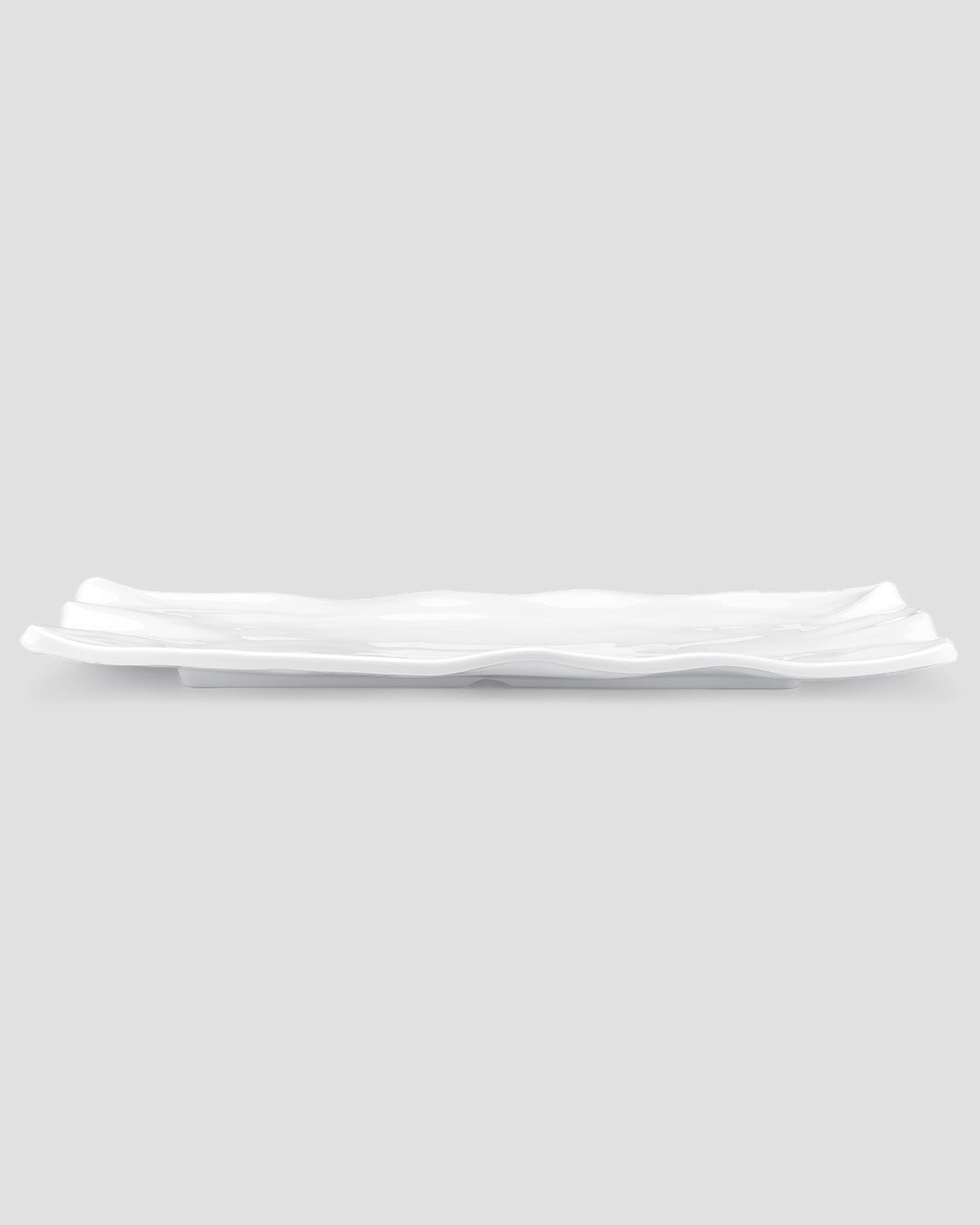Ruffle White Melamine Sandwich Platter