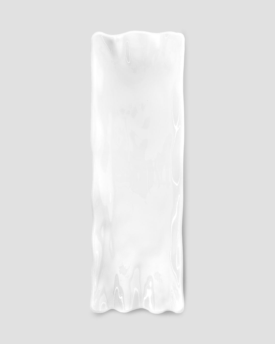 Ruffle White Melamine Sandwich Platter