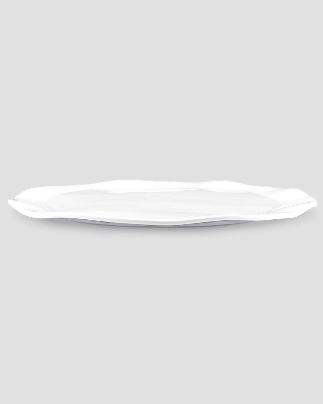 Ruffle White Melamine Turkey Platter