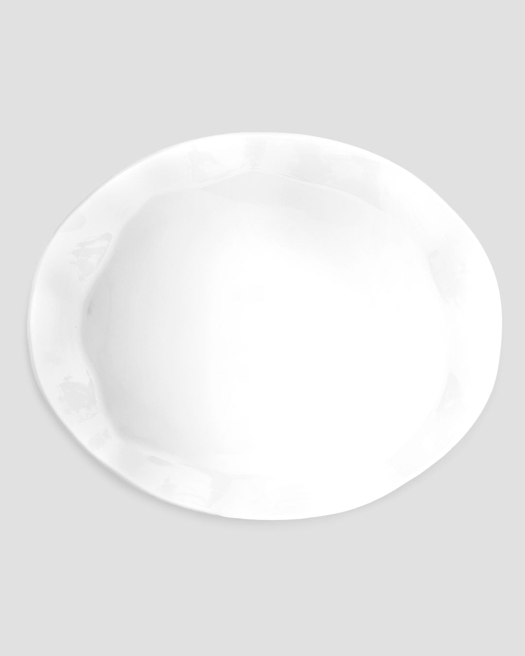 Ruffle White Melamine Turkey Platter