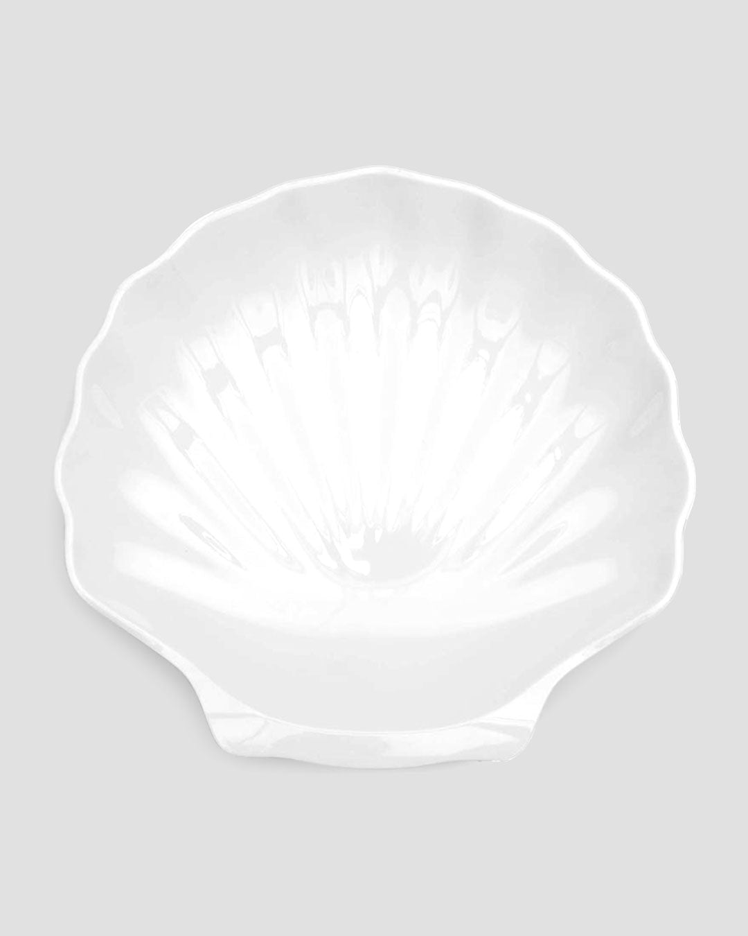 Shell White Melamine Serving Platter